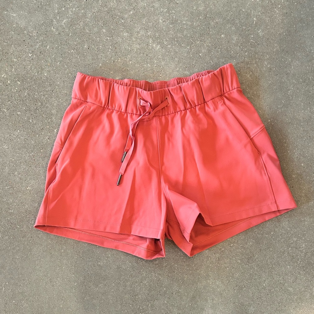 Lululemon Pink Lounge Shorts 4”